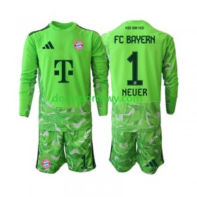 Koszulka Bayern Monachium Manuel Neuer 1 Bramkarska Dziecięcy Domowe Koszulki Piłkarskie 2026-2027 Długi Rękaw